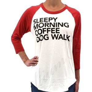 Chaser Sleepy Morning Graphic Baseball Tee XL